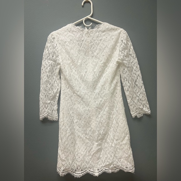 Lilly Pulitzer White Diamond Lace Meryl 3/4 Sleeves - Bridal, Resort, Engagement - Picture 9 of 14